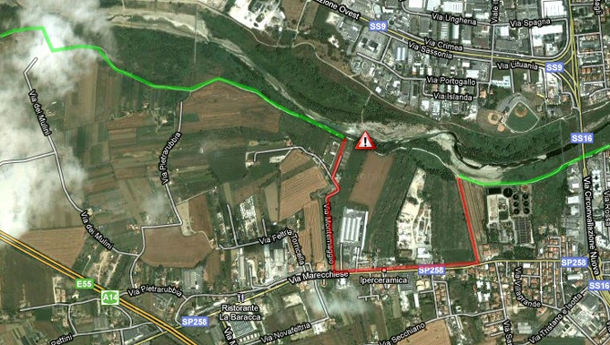 deviazione ciclabile marecchia